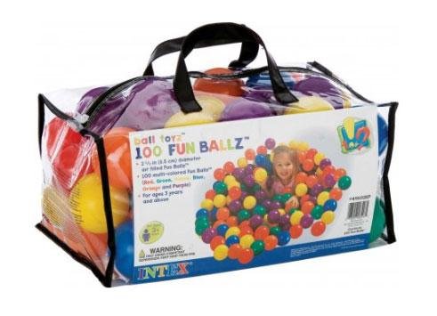 Míčky hrací Intex 49602 small fun 100 kusů 6,5 cm