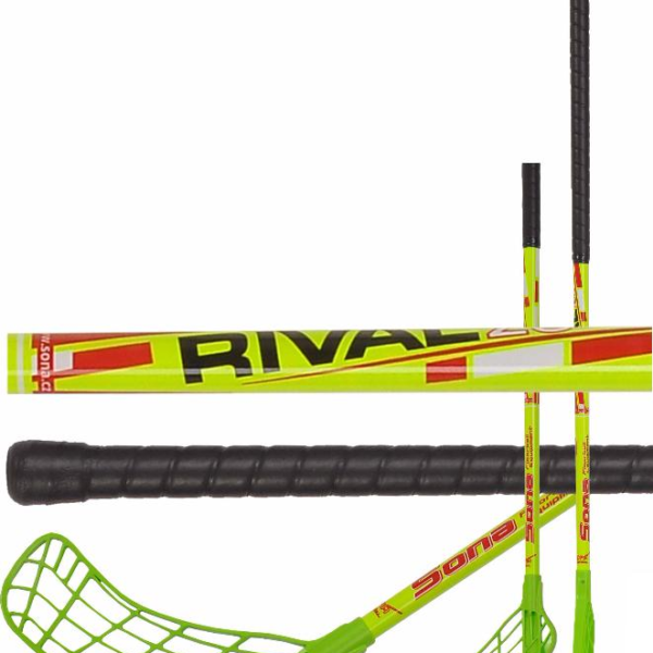 Florbalová hůl Sona Rival 95cm pravá zelená/žlutá