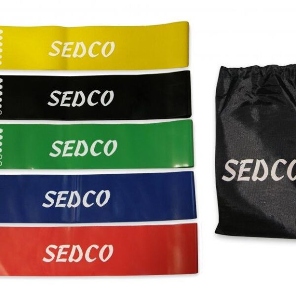 SADA ODPOROVÝCH GUM fitness Sedco SET 5KS ÚROVNÍ
