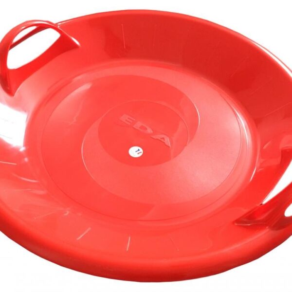 Sáňkovací talíř disk SUPER STAR- červená